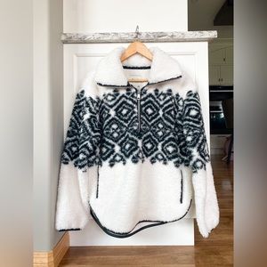 ABERCROMBIE & FITCH Drama Collar Half-Zip Sweatshirt Size XS NWT